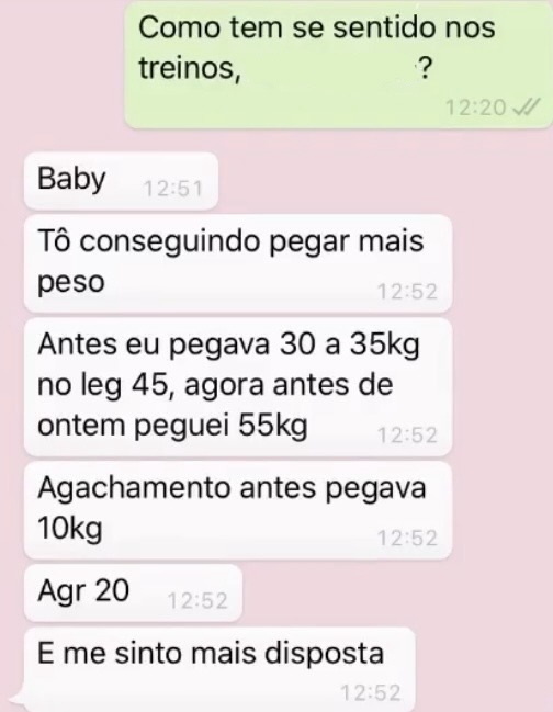 Depoimento — Performance no treino